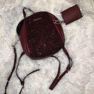 NWT Steve Madden bgemma backpack embellished with rhinestones and a coin purse.